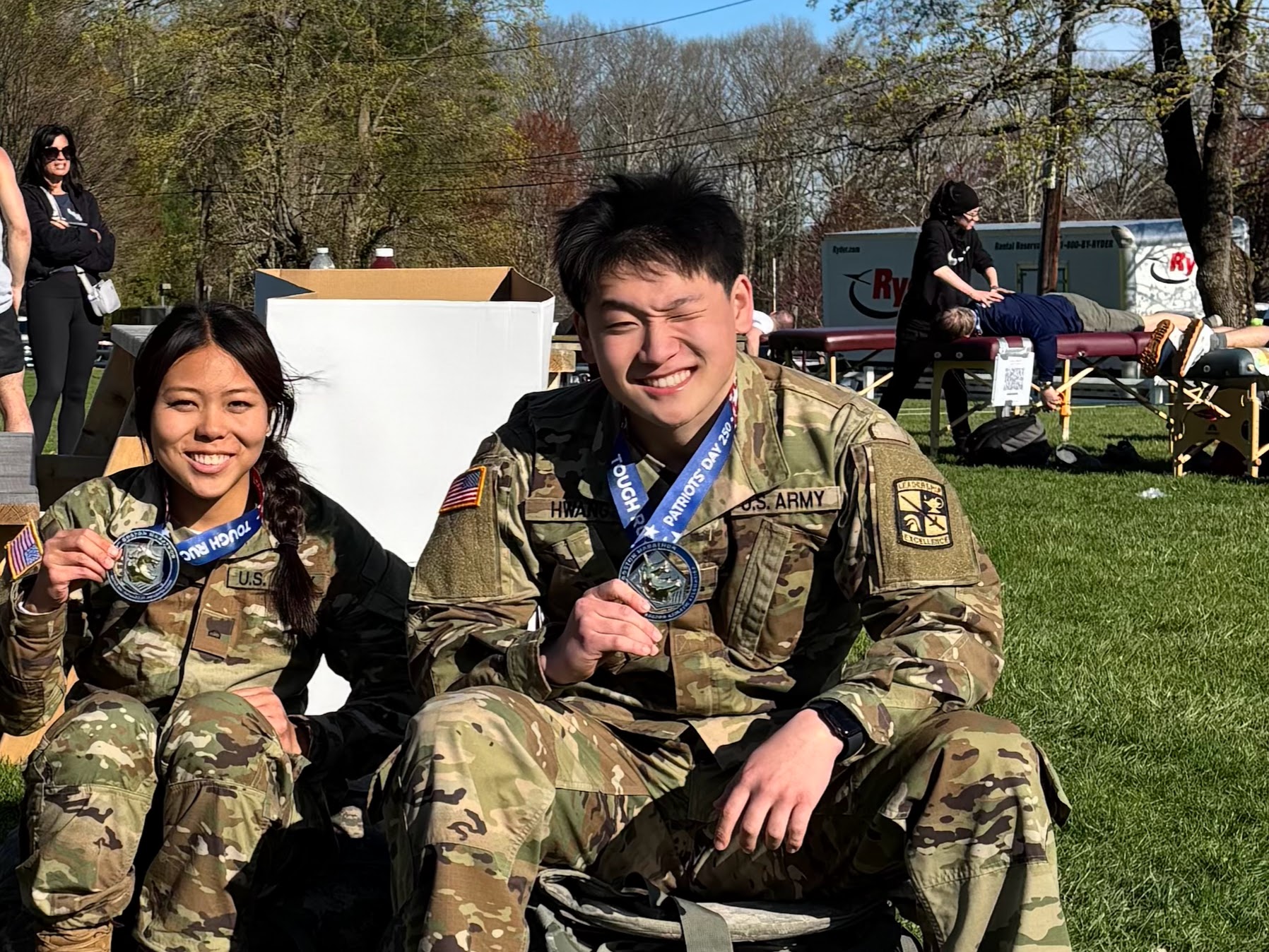 junsa hwang tough ruck 2025 with medal smiling
